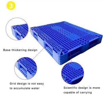 Grid Surface Logistic Used Plastic Pallet  (4)